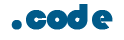code domain extension logo