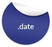 date domain extension logo
