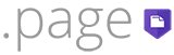 page domæne extension logo