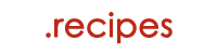 recipes ドメイン extension logo