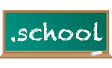 school ドメイン extension logo