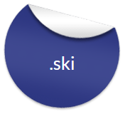 ski ドメイン extension logo