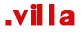 villa domain extension logo