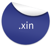 xin โดเมน extension logo