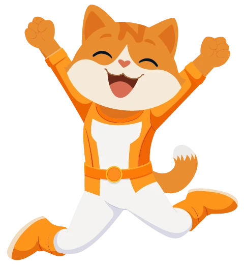 Nice Cat Mascot - NiceNIC 24/7 Domain Support Guardian